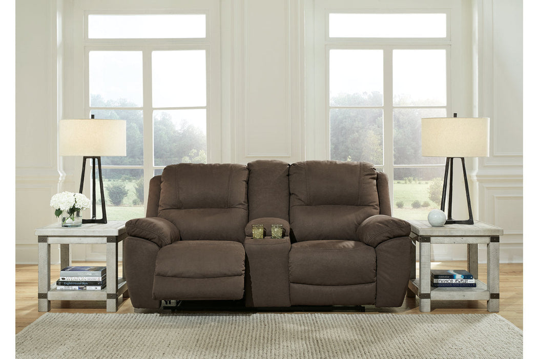 Next-Gen Gaucho Espresso Reclining Loveseat with Console - 5420494 - Vega Furniture