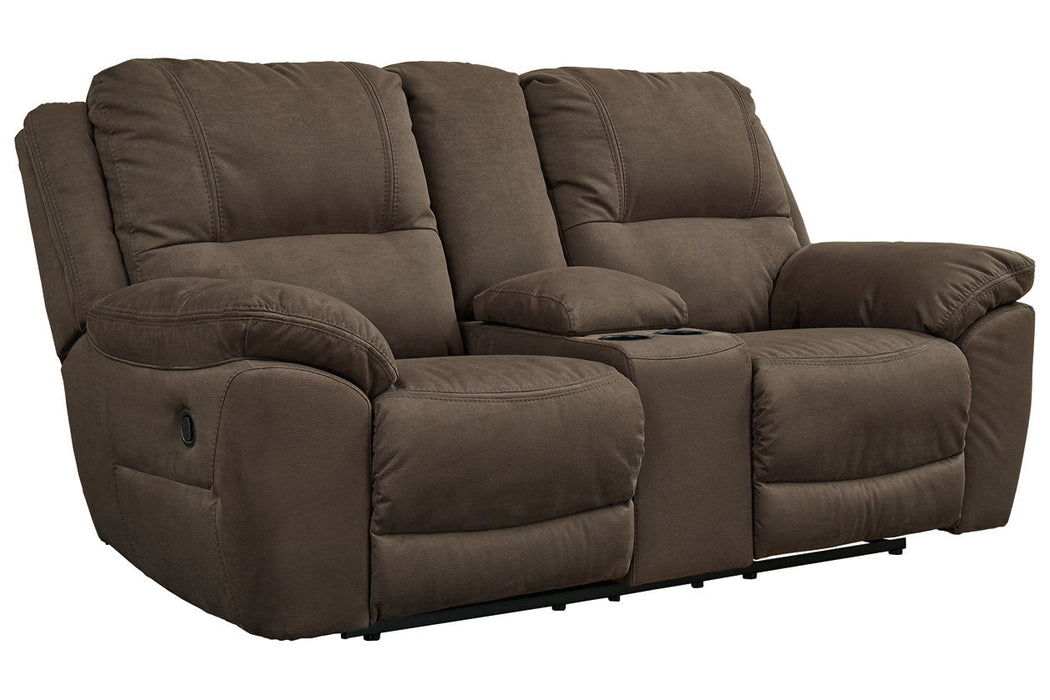 Next-Gen Gaucho Espresso Reclining Loveseat with Console - 5420494 - Vega Furniture