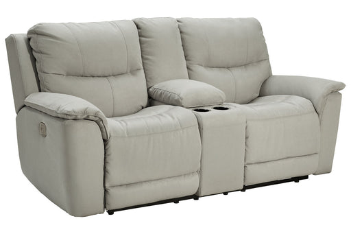 Next-Gen Gaucho Fossil Power Reclining Loveseat with Console - 6080618 - Vega Furniture