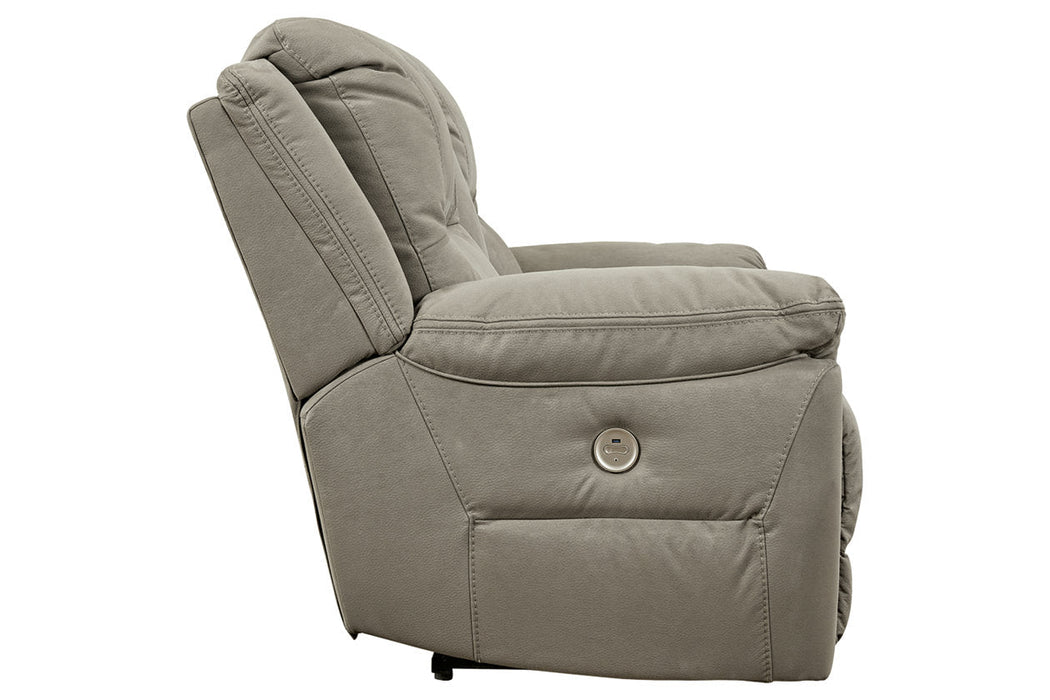 Next-Gen Gaucho Putty Power Reclining Loveseat with Console - 5420396 - Vega Furniture