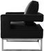 Noah Black Velvet Accent Chair - 510Black - Vega Furniture