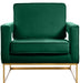 Noah Green Velvet Accent Chair - 511Green - Vega Furniture