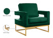 Noah Green Velvet Accent Chair - 511Green - Vega Furniture