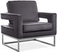 Noah Grey Velvet Accent Chair - 510Grey - Vega Furniture