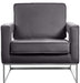 Noah Grey Velvet Accent Chair - 510Grey - Vega Furniture