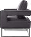 Noah Grey Velvet Accent Chair - 510Grey - Vega Furniture