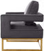 Noah Grey Velvet Accent Chair - 511Grey - Vega Furniture