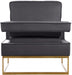 Noah Grey Velvet Accent Chair - 511Grey - Vega Furniture