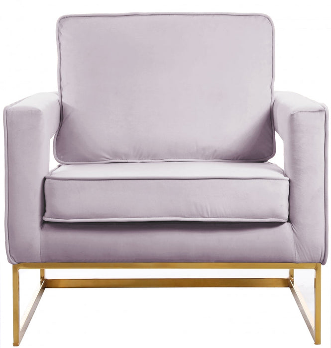 Noah Pink Velvet Accent Chair - 511Pink - Vega Furniture