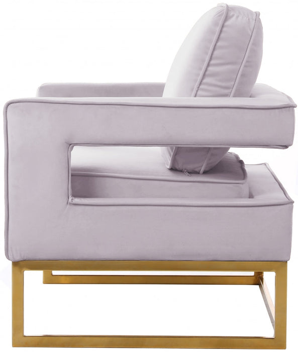 Noah Pink Velvet Accent Chair - 511Pink - Vega Furniture