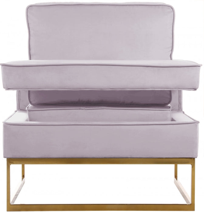 Noah Pink Velvet Accent Chair - 511Pink - Vega Furniture