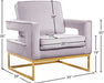 Noah Pink Velvet Accent Chair - 511Pink - Vega Furniture