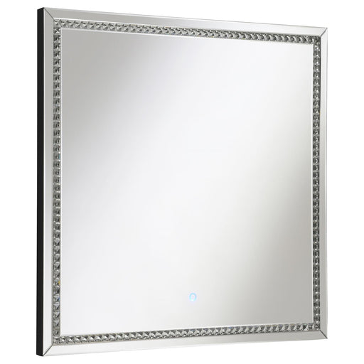 Noelle Square Wall Mirror with LED Lights - 961506 - Vega Furniture