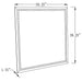 Noelle Square Wall Mirror with LED Lights - 961506 - Vega Furniture