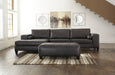 Nokomis Charcoal LAF Sectional - SET | 8772116 | 8772167 | 8772108 - Vega Furniture