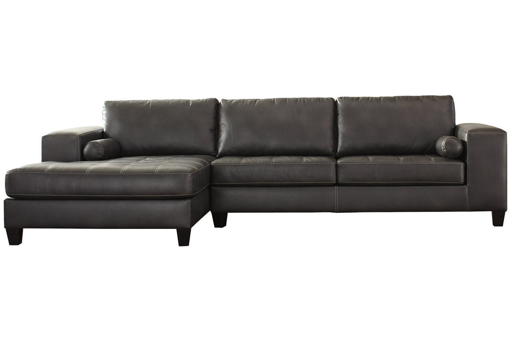 Nokomis Charcoal LAF Sectional - SET | 8772116 | 8772167 | 8772108 - Vega Furniture
