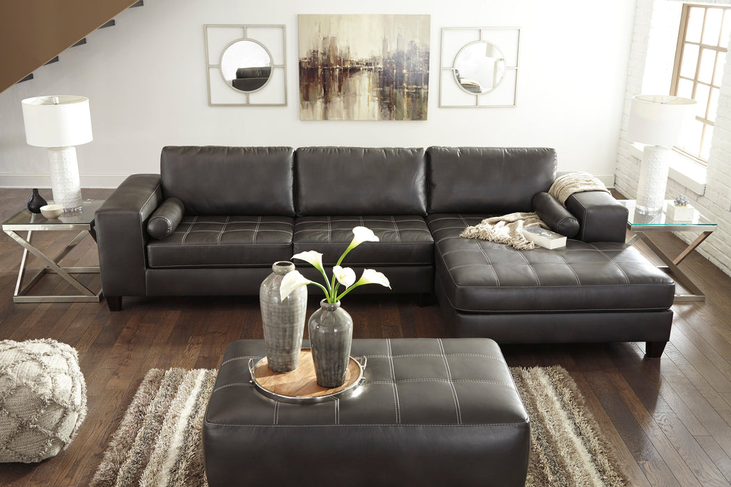 Nokomis Charcoal RAF Sectional - SET | 8772117 | 8772166 - Vega Furniture