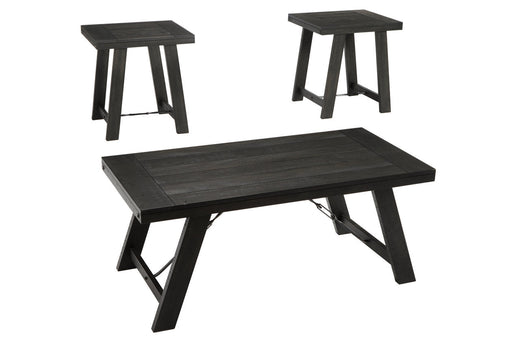 Noorbrook Black/Pewter Table, Set of 3 - T351-13 - Vega Furniture