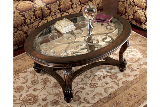 Norcastle Dark Brown Coffee Table - T499-0 - Vega Furniture