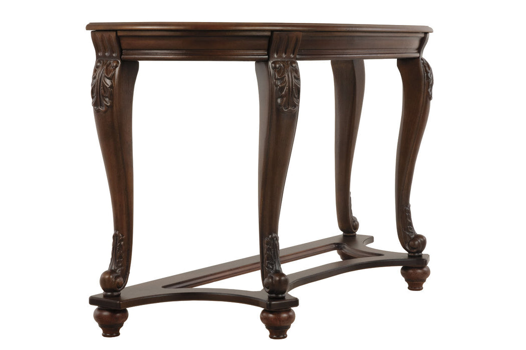 Norcastle Dark Brown Sofa/Console Table - T499-4 - Vega Furniture