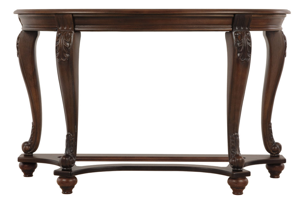 Norcastle Dark Brown Sofa/Console Table - T499-4 - Vega Furniture