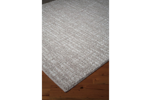 Norris Taupe/White 7'6" x 9'6" Rug - R400801 - Vega Furniture