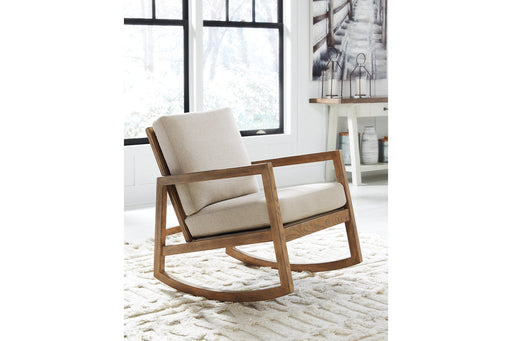 Novelda Neutral Rocker Accent Chair - A3000081 - Vega Furniture