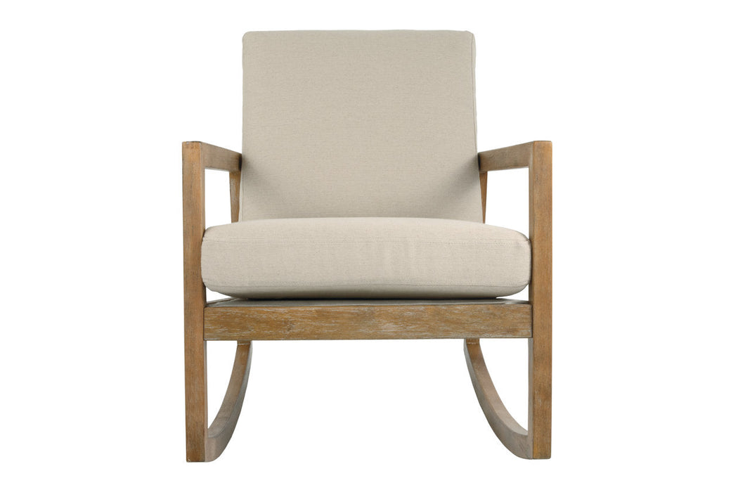 Novelda Neutral Rocker Accent Chair - A3000081 - Vega Furniture