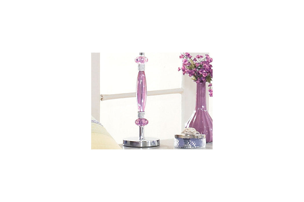 Nyssa Purple Table Lamp - L801524 - Vega Furniture