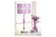 Nyssa Purple Table Lamp - L801524 - Vega Furniture