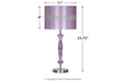 Nyssa Purple Table Lamp - L801524 - Vega Furniture