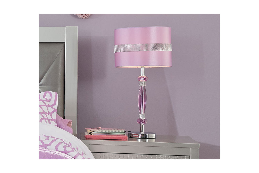 Nyssa Purple Table Lamp - L801524 - Vega Furniture