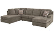 O'Phannon Putty LAF Sectional - SET | 2940203 | 2940216 - Vega Furniture