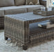 Oasis Court Gray Outdoor Sofa/Chairs/Table Set, Set of 4 - P335-081 - Vega Furniture