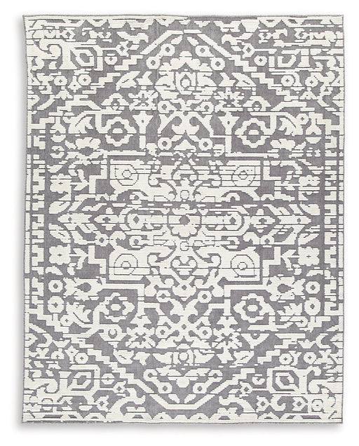 Oddetteley Gray/Ivory Large Rug - R406261 - Vega Furniture