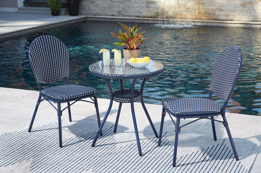 Odyssey Blue Blue Outdoor Table and Chairs, Set of 3 - P216-050 - Vega Furniture