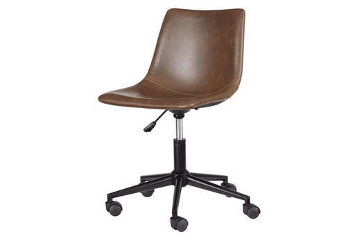 Office Chair Program Brown Home Office Desk Chair - H200-01 - Vega Furniture