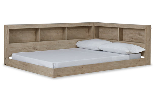 Oliah Natural Full Bookcase Storage Bed - SET | EB2270-165 | EB2270-182 - Vega Furniture