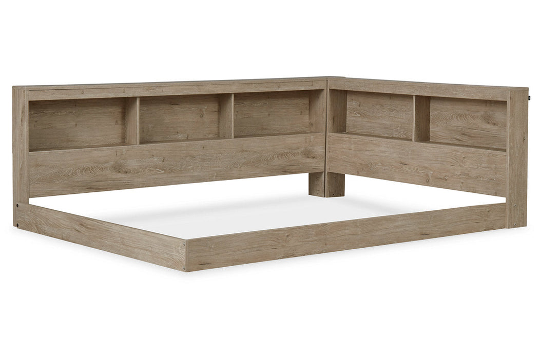 Oliah Natural Full Bookcase Storage Bed - SET | EB2270-165 | EB2270-182 - Vega Furniture