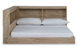 Oliah Natural Full Bookcase Storage Bed - SET | EB2270-165 | EB2270-182 - Vega Furniture
