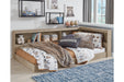 Oliah Natural Twin Bookcase Storage Bed - SET | EB2270-163 | EB2270-182 - Vega Furniture