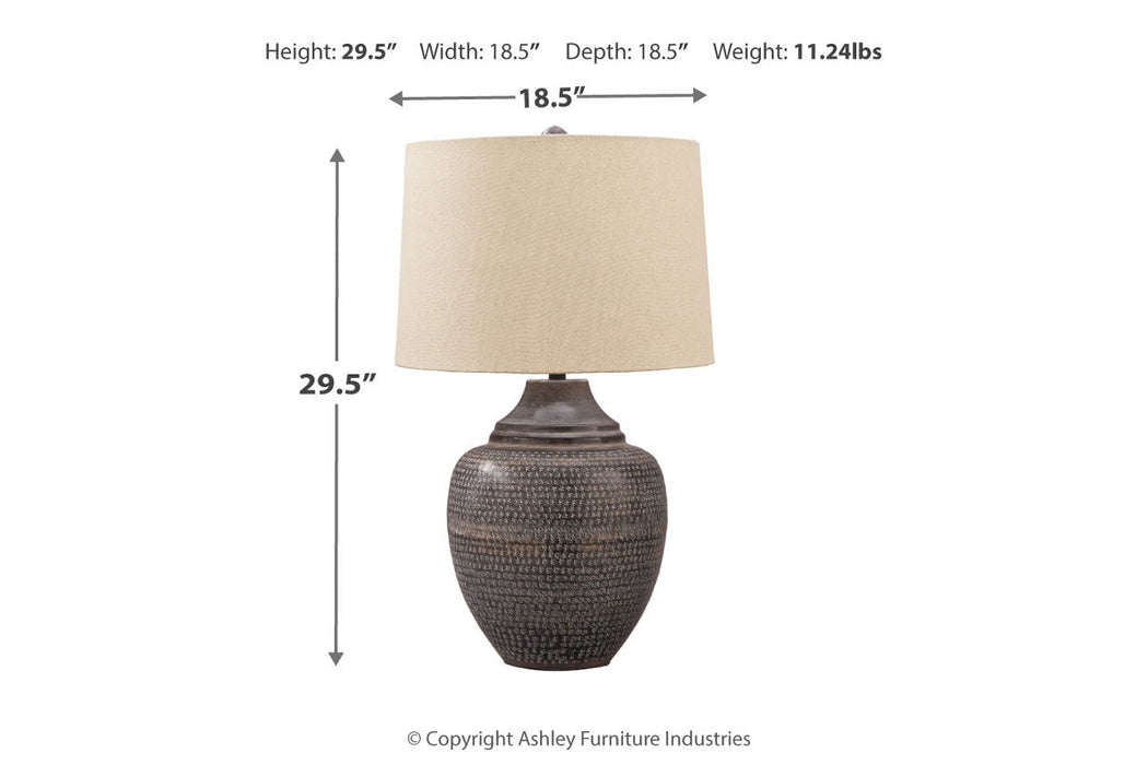 Olinger Brown Table Lamp - L207404 - Vega Furniture