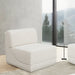 Ollie Boucle Fabric Living Room Chair Cream - 118Cream-Armless - Vega Furniture