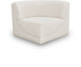 Ollie Boucle Fabric Living Room Chair Cream - 118Cream-Corner - Vega Furniture