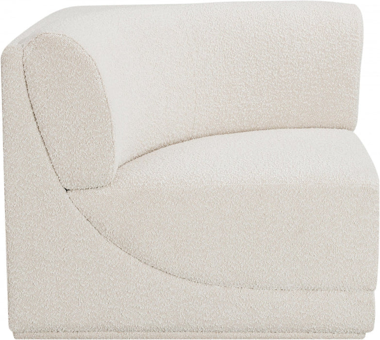 Ollie Boucle Fabric Living Room Chair Cream - 118Cream-Corner - Vega Furniture
