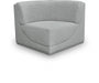 Ollie Boucle Fabric Living Room Chair Grey - 118Grey-Corner - Vega Furniture