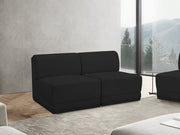 Ollie Boucle Fabric Sofa Black - 118Black-S60 - Vega Furniture