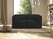 Ollie Boucle Fabric Sofa Black - 118Black-S68 - Vega Furniture