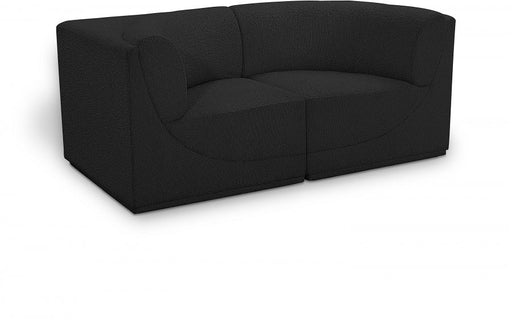 Ollie Boucle Fabric Sofa Black - 118Black-S68 - Vega Furniture