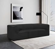 Ollie Boucle Fabric Sofa Black - 118Black-S98 - Vega Furniture